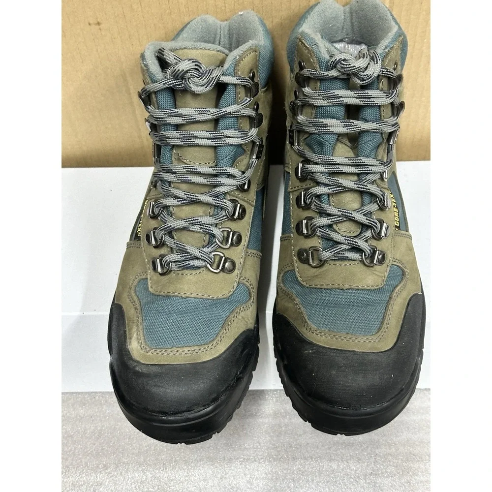 Cabelas gore tex boots 4y Hiking Boot‎ Hunting Hiking Blue Green Black Lace Up